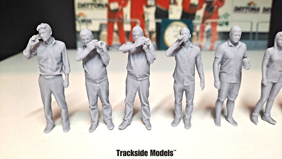 Thumbnail: 1/32 Scale Slot Car Track Figures - Group 1 - Set of 10