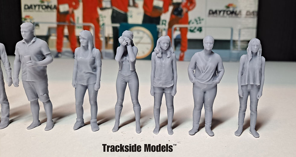 Thumbnail: 1/32 Scale Slot Car Track Figures - Group 1 - Set of 10