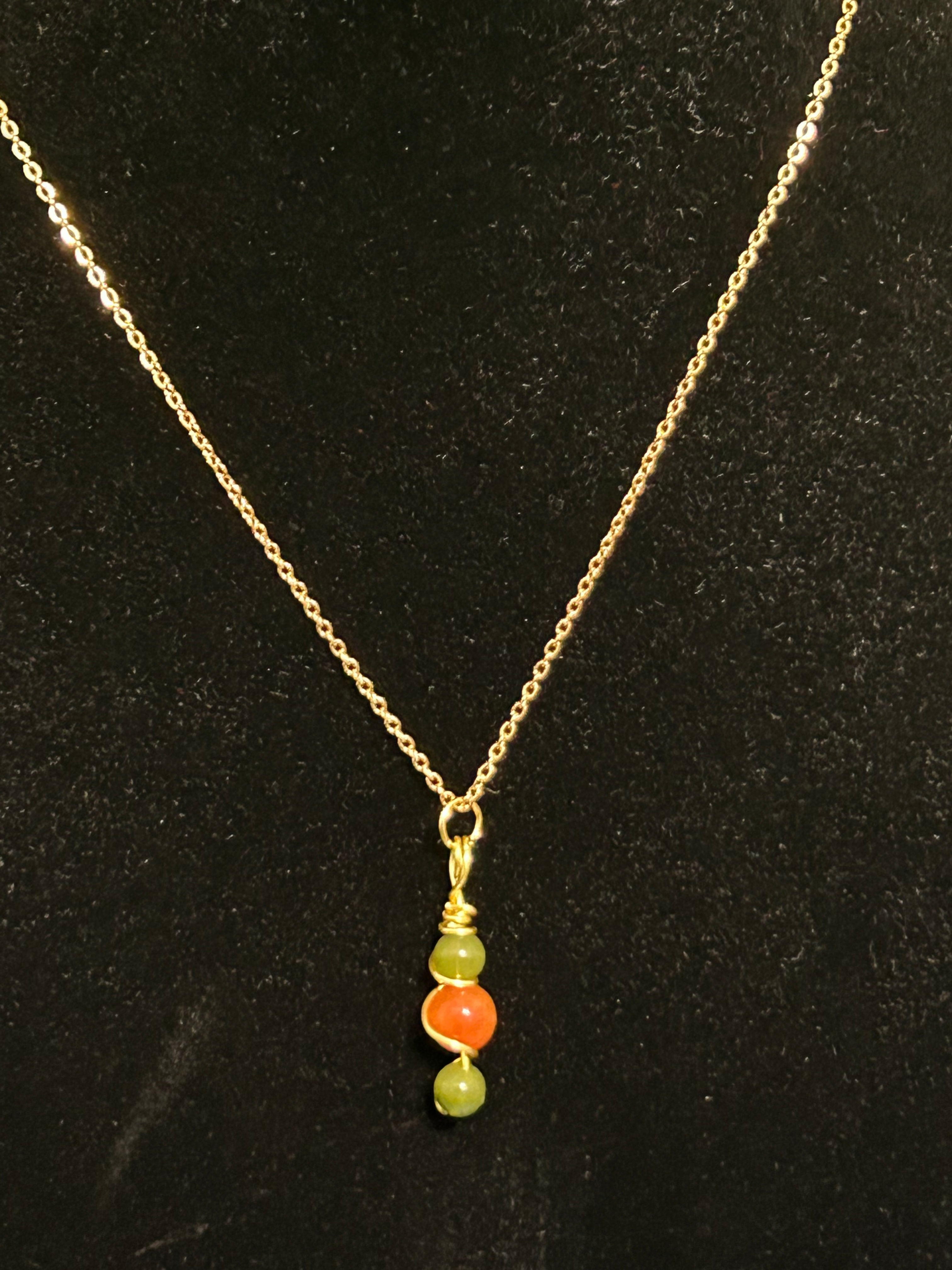 Tangerine Forest Necklace