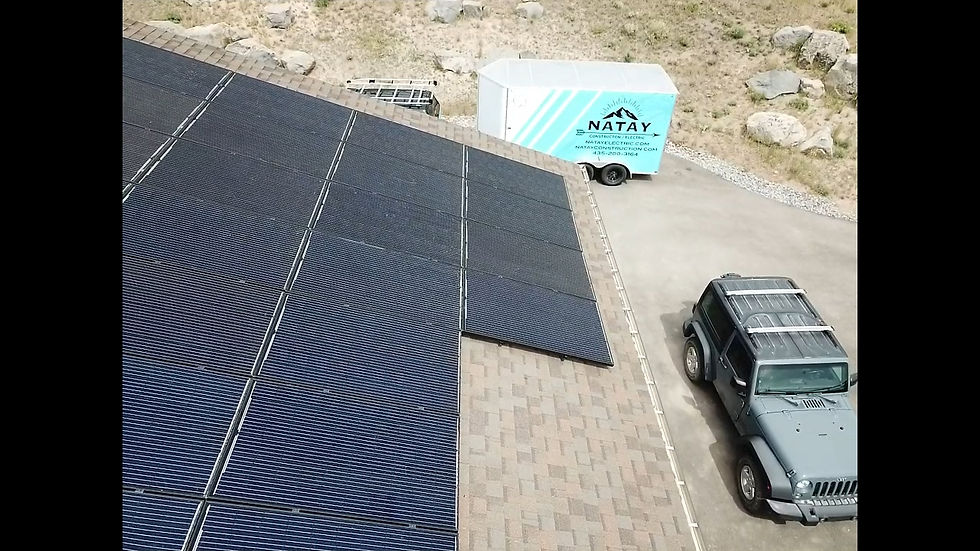 Finished Solar panel installation in Bountiful Utah