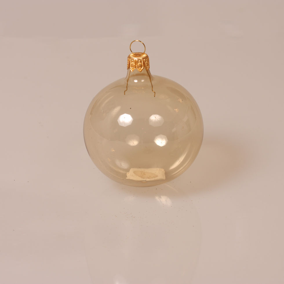Miniaturebillede: Glaskugle klar røgfarvet  7 Cm. 4 Stk.