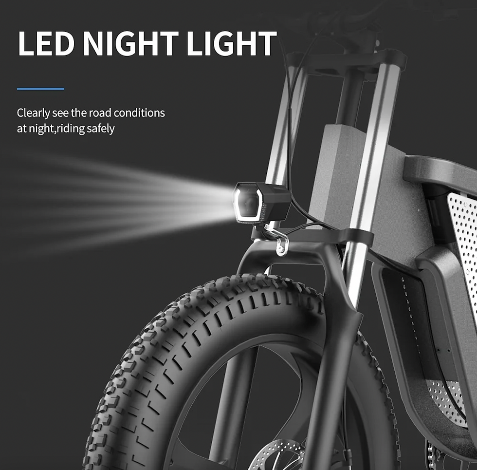 XQS-Explorer 20" Fat Tire 2000 W E-bike - 28mph, All-Terrain Electric Bike