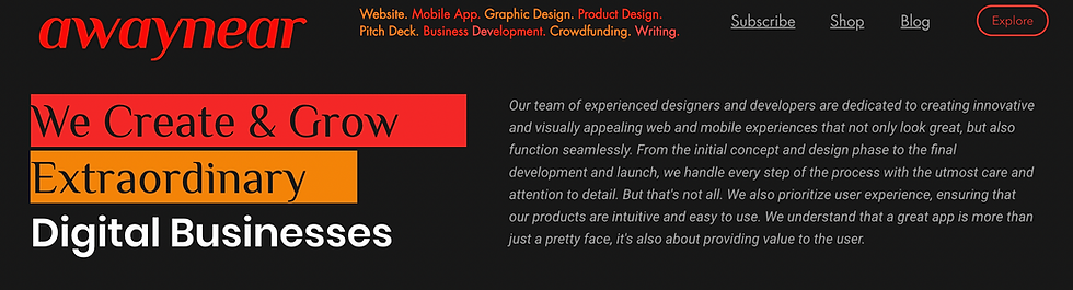awaynear design and development