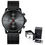 Thumbnail: Cheetah watch minimalist watch for men under 100 with chronograph black with its box