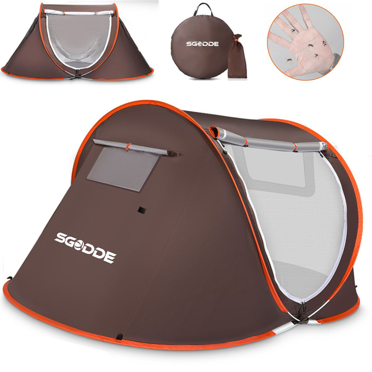 Discover the Sgodde Waterproof and Windproof 2-Person Instant Pop-Up Tent