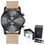 Thumbnail: Cheetah watch minimalist watch for men under 100 with chronograph brown strap black color with its box