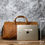 Thumbnail: Retro Leather Large Travel Bag Business Trip Handbag
