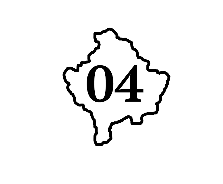 Miniaturbild: Kosovo Umriss 01 - 07  - Stikker Edition