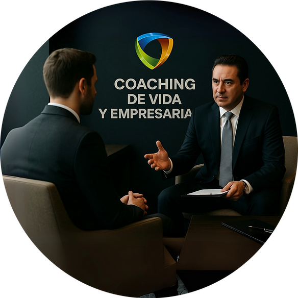 Sesión de coaching ejecutivo en ATLB Group enfocada en crecimiento profesional y comunicación empresarial.