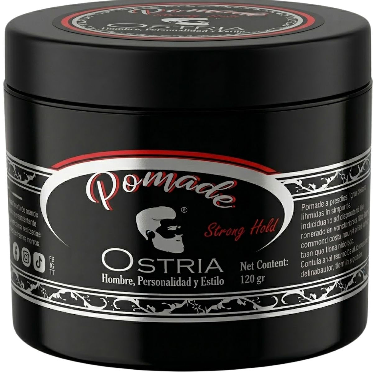 Pomada capilar Strong Hold 120 ml Ostria