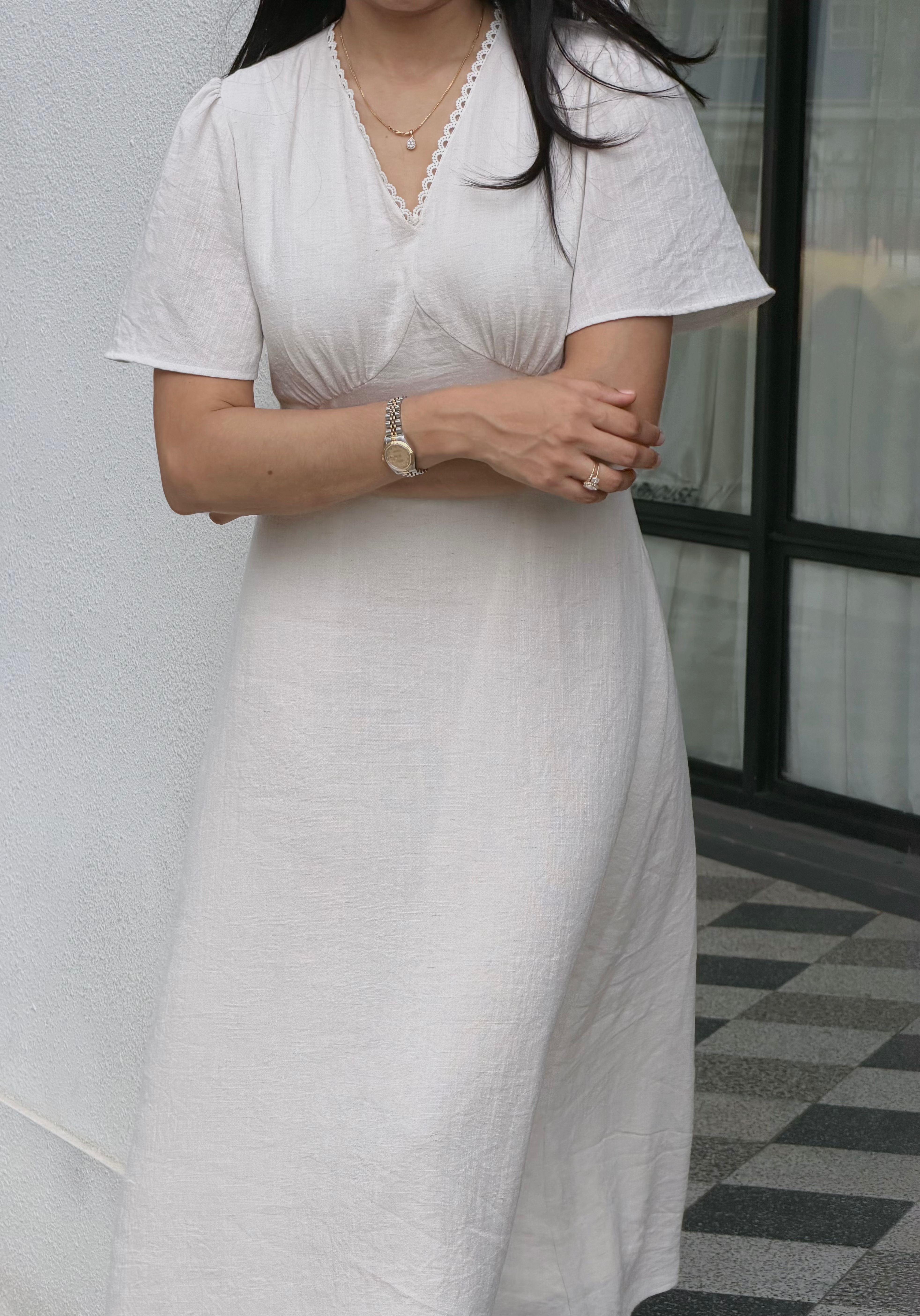 Alyn Dress – Cream