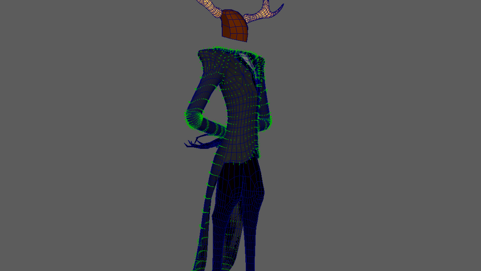 Orange deer man
