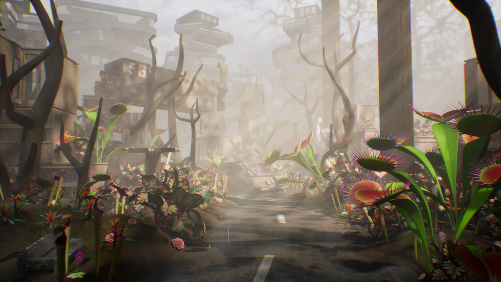 Overgrown Futuristic City