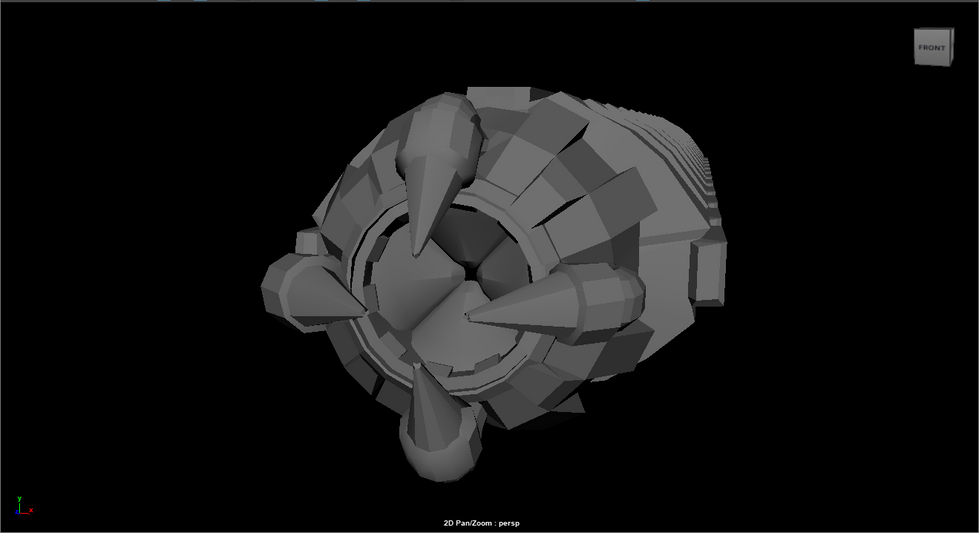 low poly front
