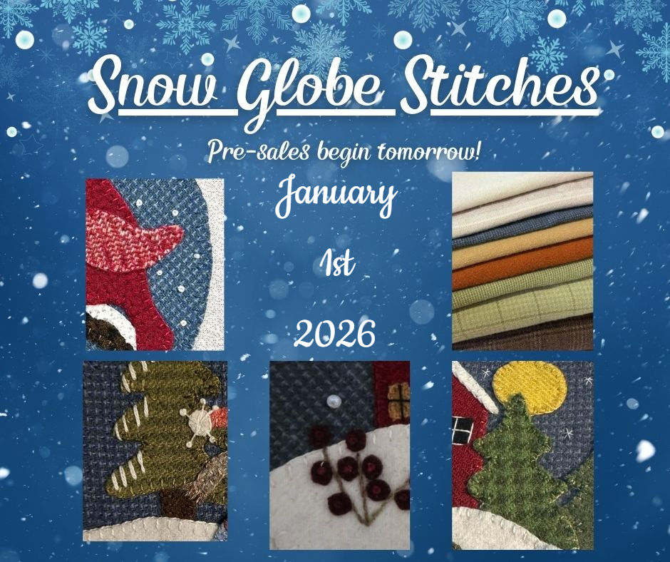 Thumbnail: Snow Globe Stitches - Block 5 "Cold Winters Night"