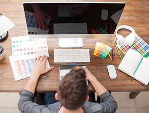 Designer On Computer