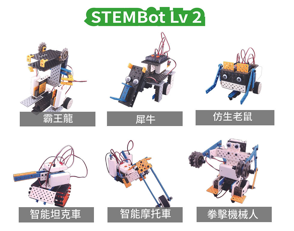 縮圖：STEMBot lv1-3 線上課程 (適合8-12歲)