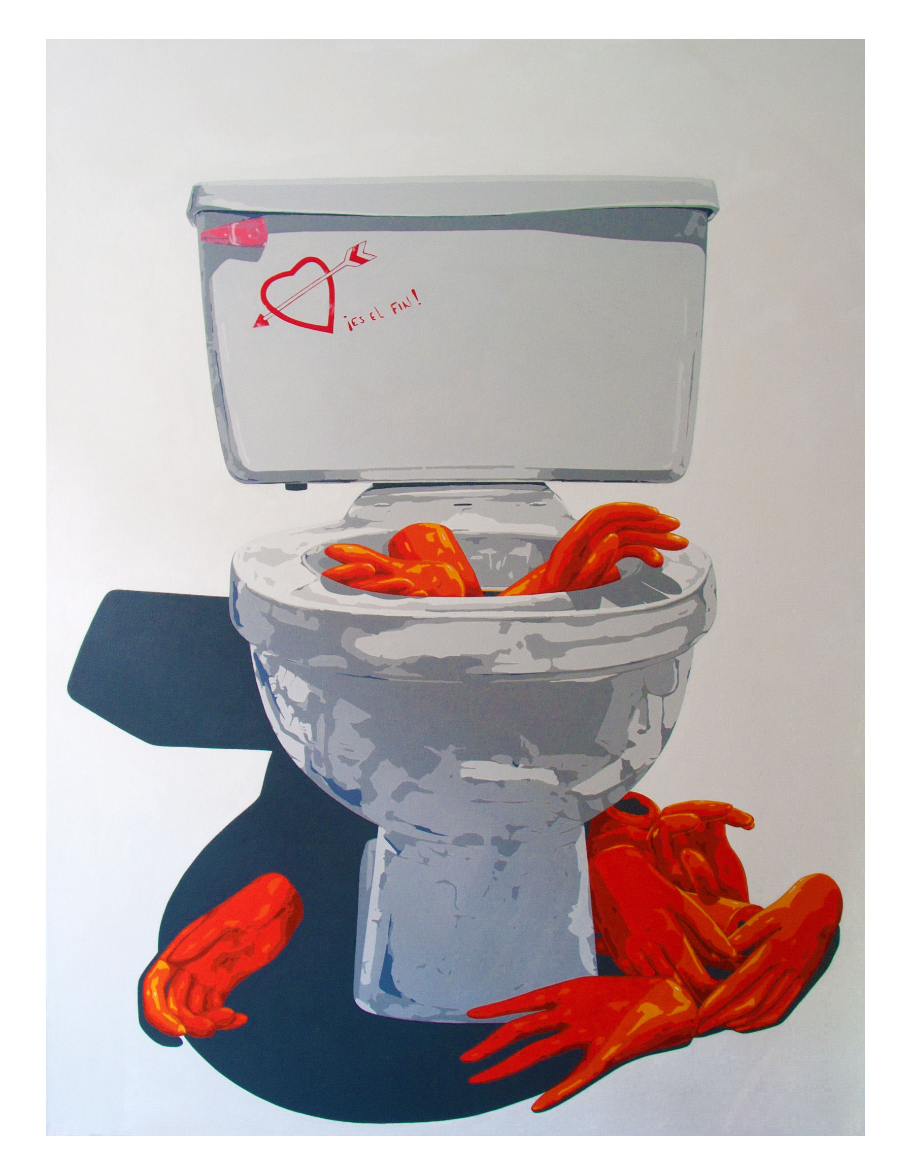 Impresiones de la pintura Inodoro