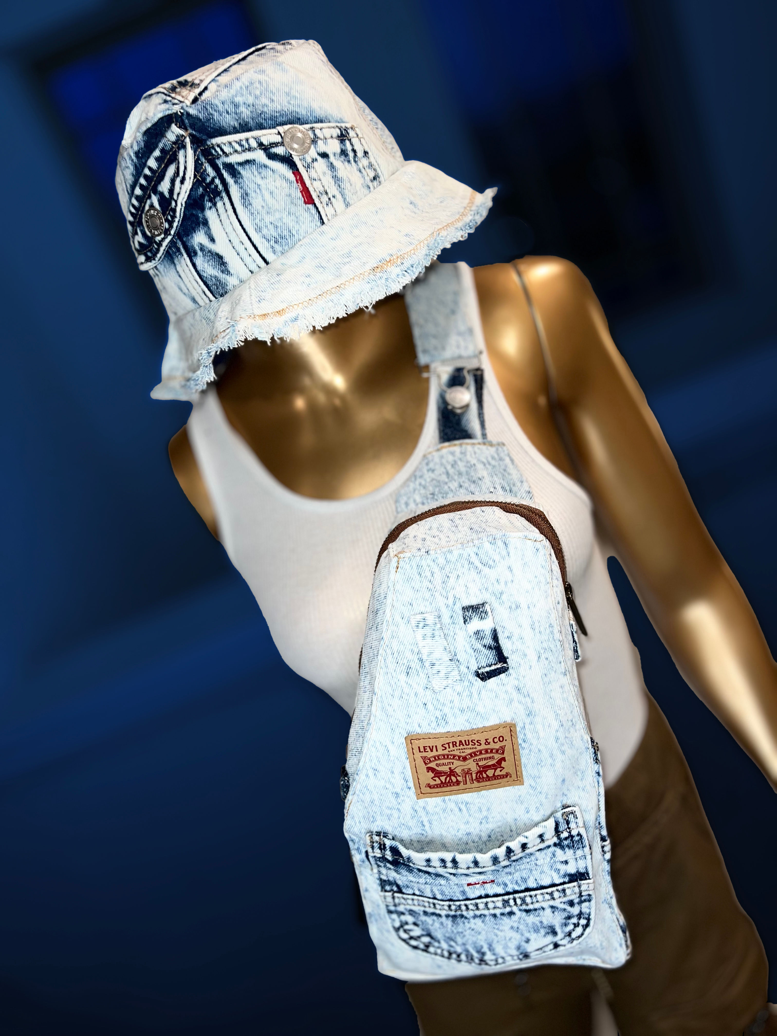 Cross Body CigarBag,Bucket Hat Combo