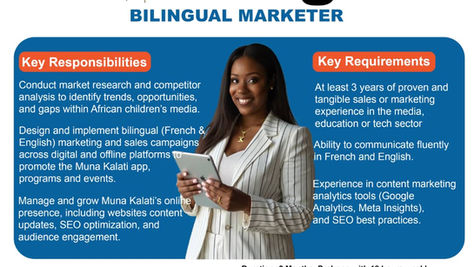 Remote Bilingual Marketing Role – EdTech Internship | Muna Kalati