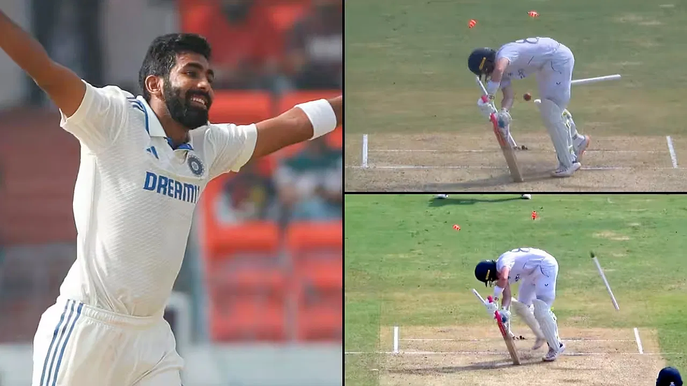 💥 Boom Boom Bumrah.. Wickets in the air with a dazzling yorker..