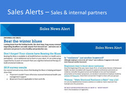 Beating the Blues_2017 deliverables_SalesAlert