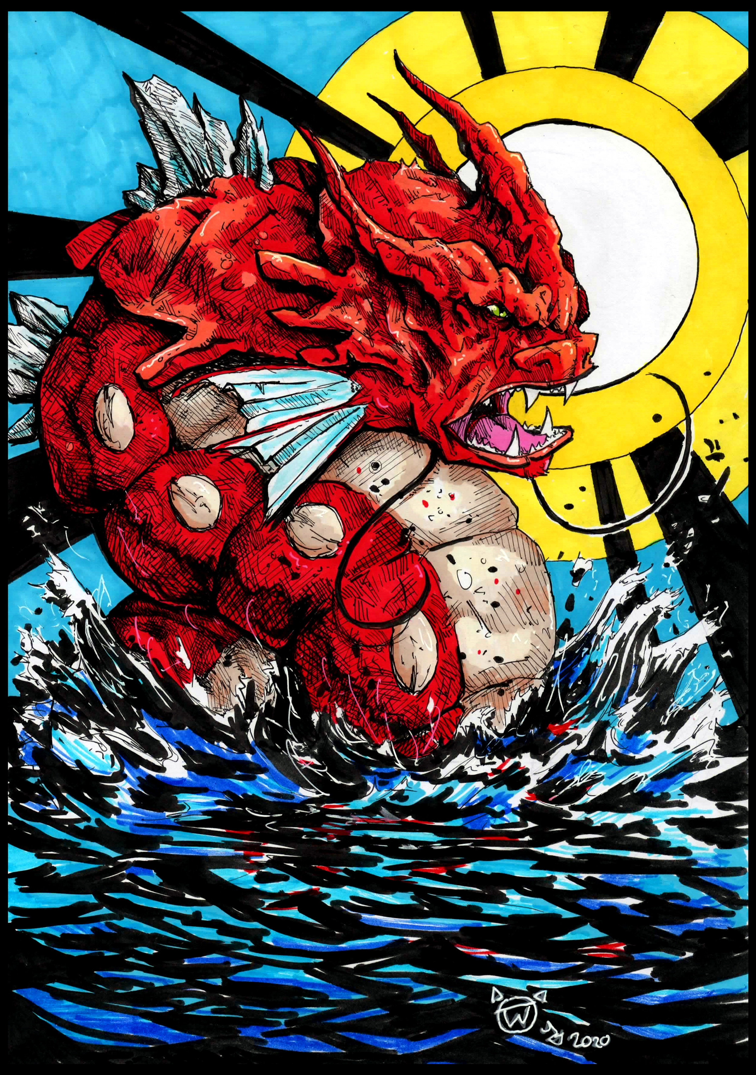 Shiny Gyarados - A4 Print