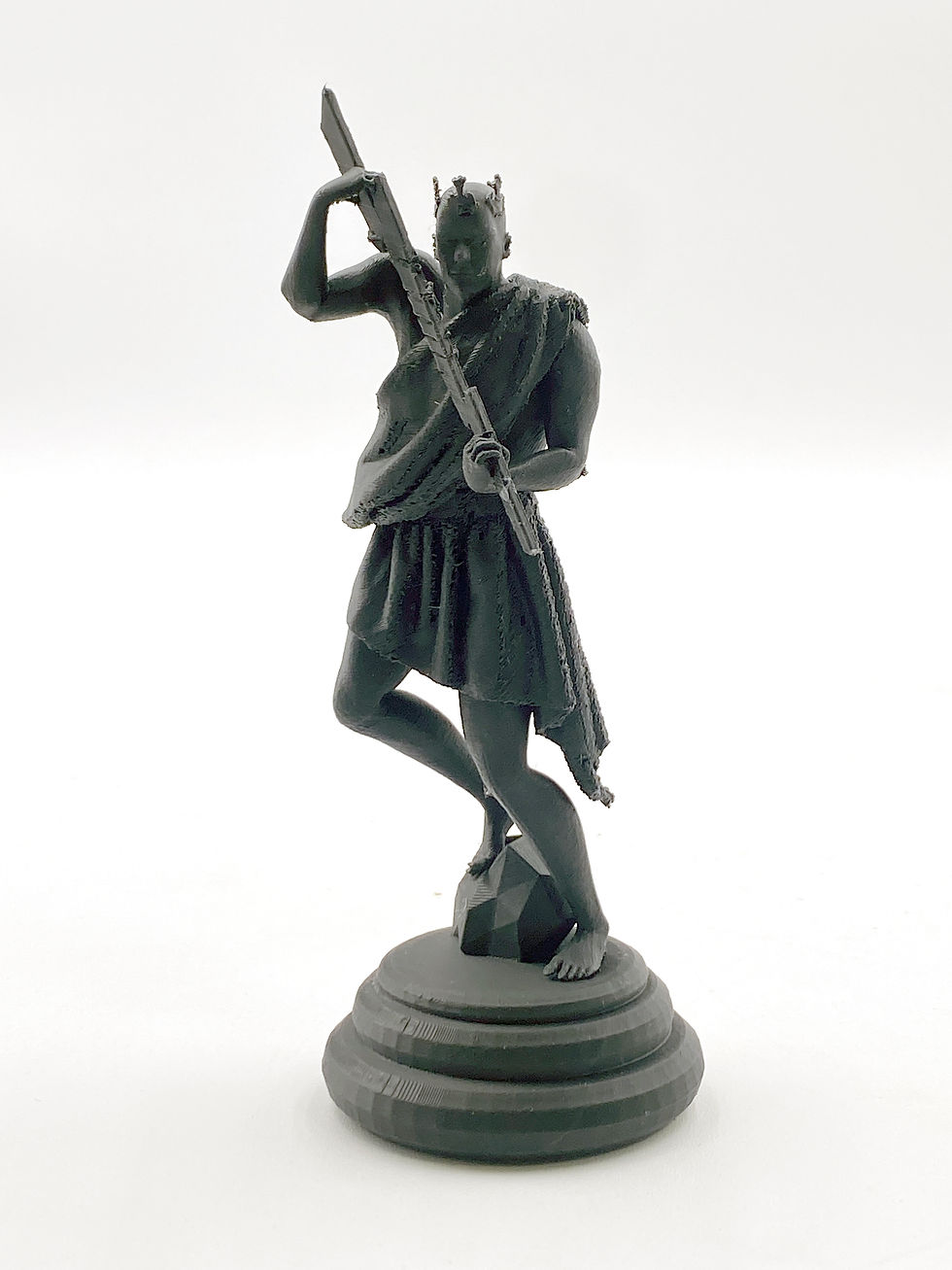 Thumbnail: Greek Myths 3D Printed Chess Set and Hand-Made Walnut Board