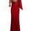 Thumbnail: 11429 Creative Fox Toast Dress, Bride's Wine Red Banquet Grateful Banquet Gown,