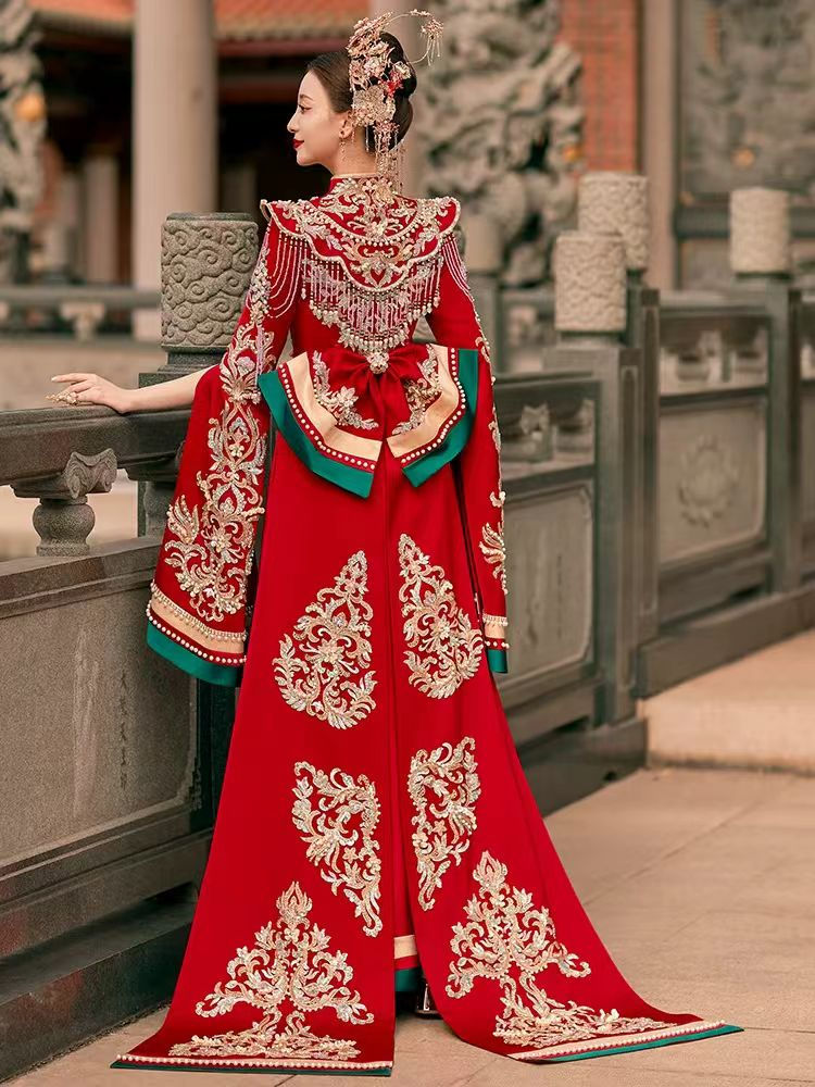 Thumbnail: 55016 Style Xihe Suit Set for Men & Women | Traditional Chinese Wedding Attire w