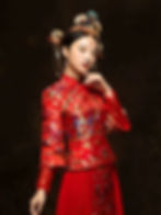 88034 Xiuhe Suit Wedding Dress Style: Chinese Autumn/Winter Bridal Gown, Tea-Le