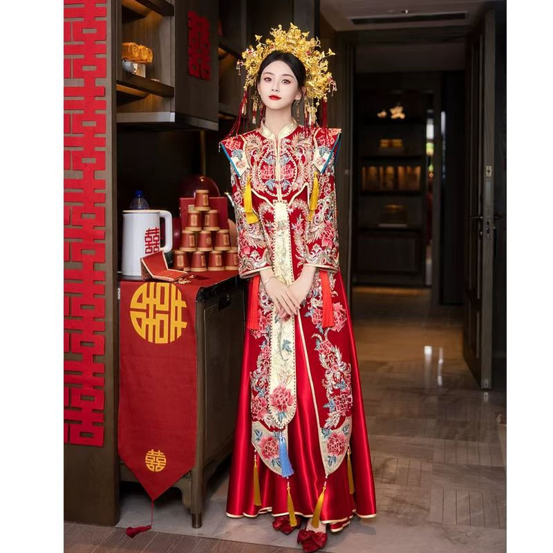 Thumbnail: 55013 Xiuhe Wedding Dress  Style: Chinese Bridal Gown, Banquet & Toast Dress, Pe