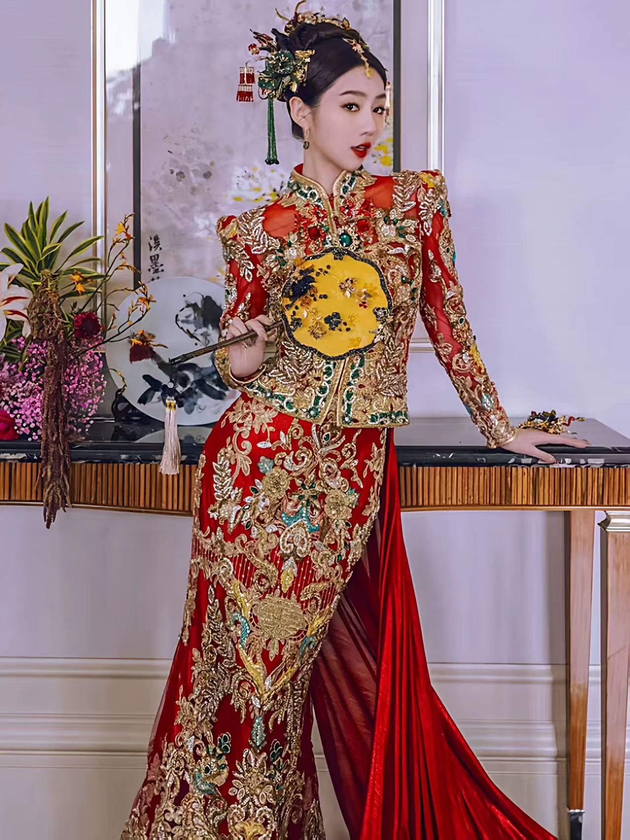 66023 Malaysian Wedding Attire, Bride's Wedding Dress, Xiuhe Suit, Banquet Dress