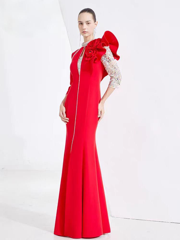 Thumbnail: 11436 Creative Fox Toast Dress Wedding Dress for Brides, High-End Light Luxury H