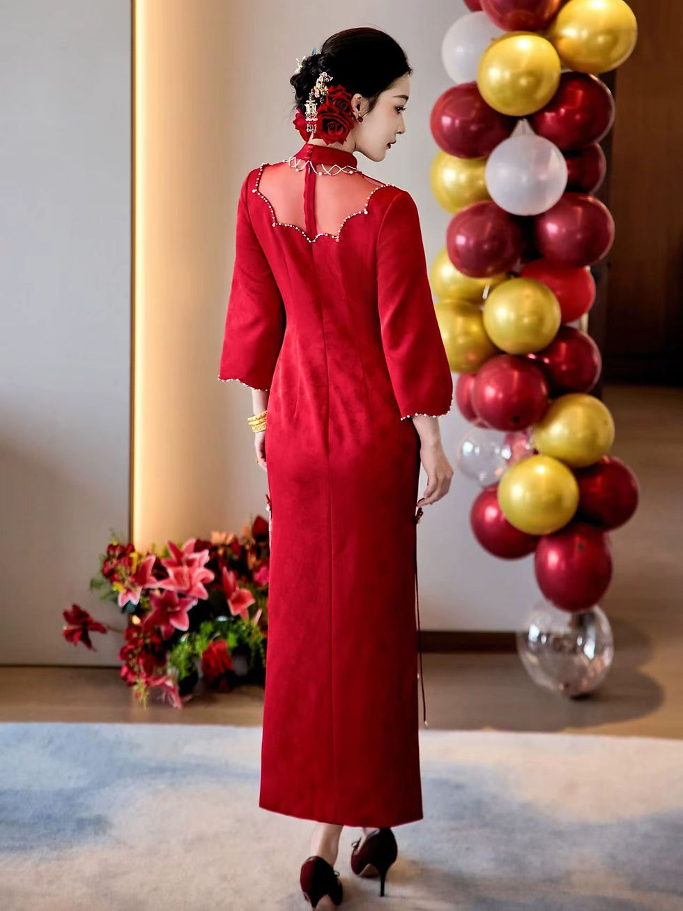 Thumbnail: 77021 Toast dress, bride's engagement dress, high-end lightweight luxury niche d
