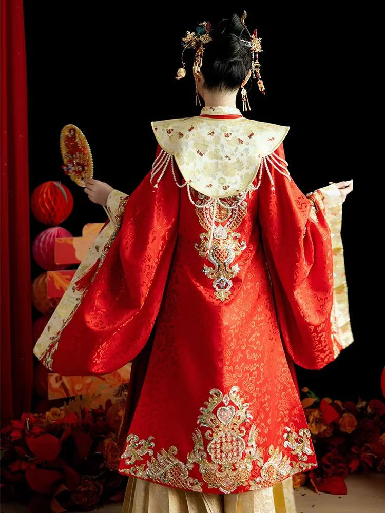 Thumbnail: 55017 High-end Embroidered Improved Hanfu  Xiuhua Dress, Bride's New Chinese Wed