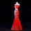 Thumbnail: 11386 Chinese Style Mermaid Tail Evening Gown – Slim-Fit Red Performance Dress,