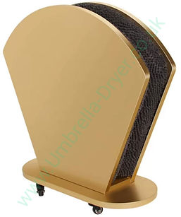Gold shaped umbrella dryer unit Nuvo 1