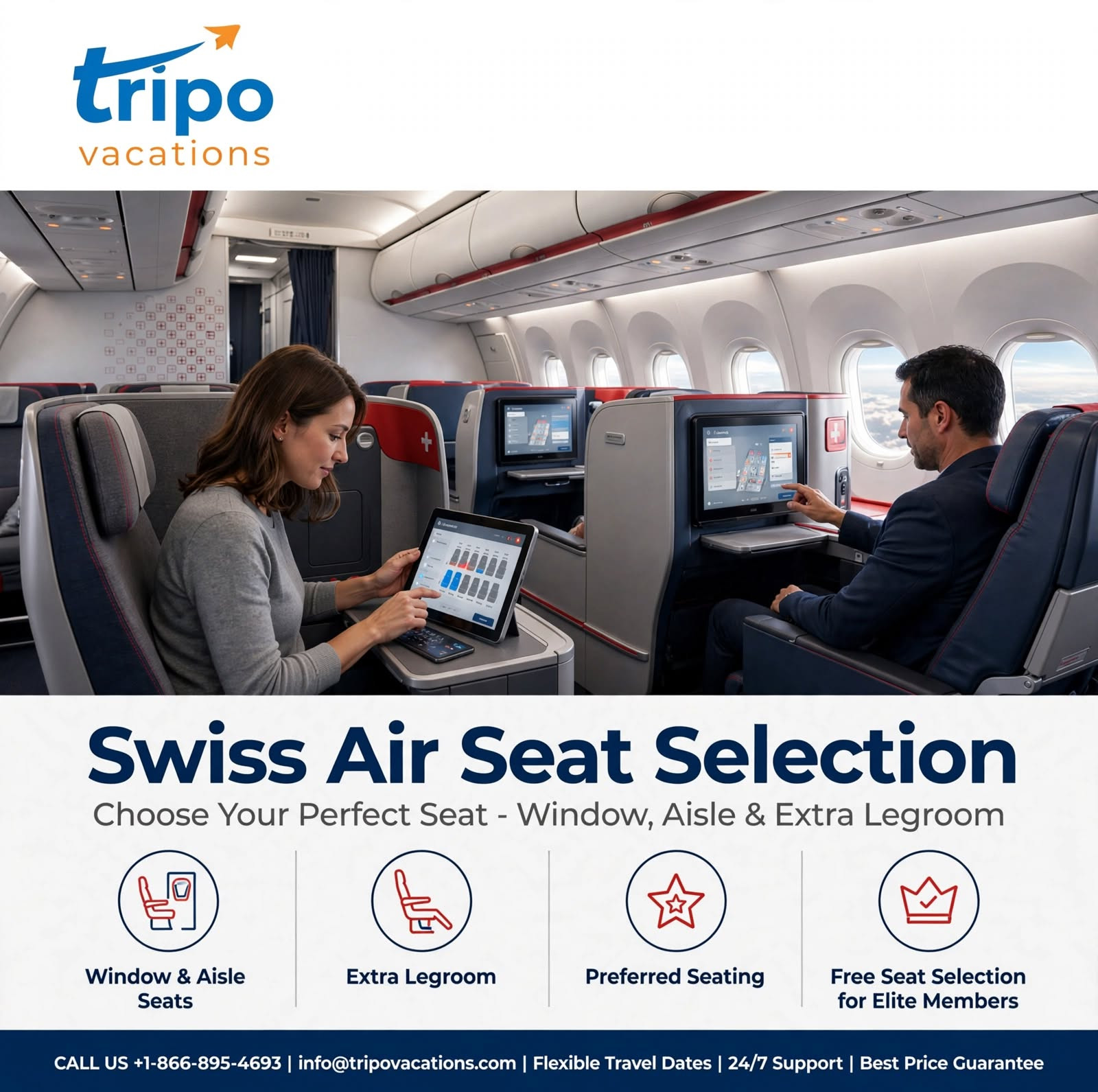 swiss air seat selection