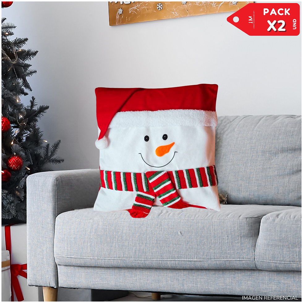 Miniatura: Funda de cojin forro de almohada navideña PACK X2