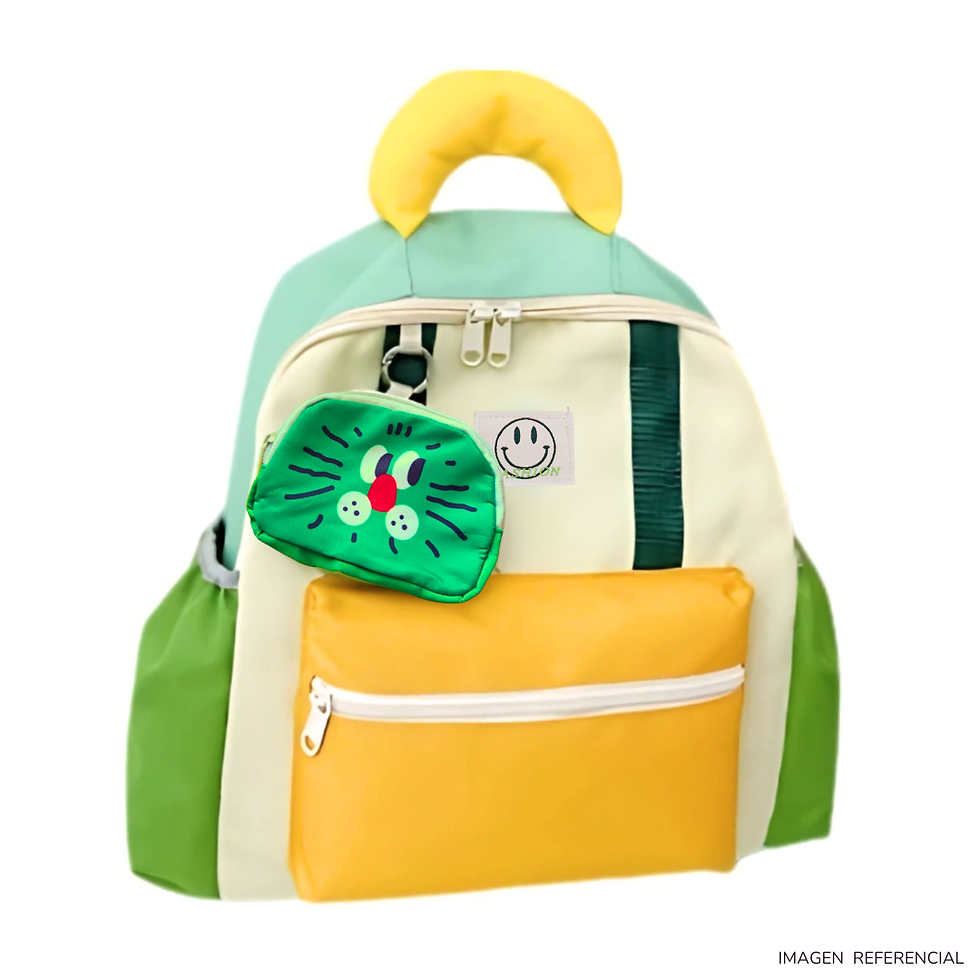 Mochila Aesthetic Kawaii Niños y Niñas Mochila Coreana Verde