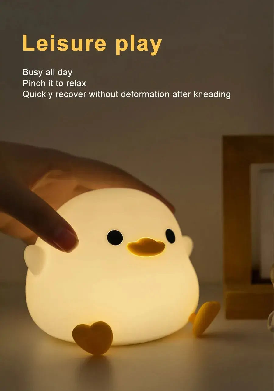 Miniatura: Doudou Duck Silicone Alarm Lamp