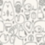 Forest Fern Collection_A Nap_Black and White