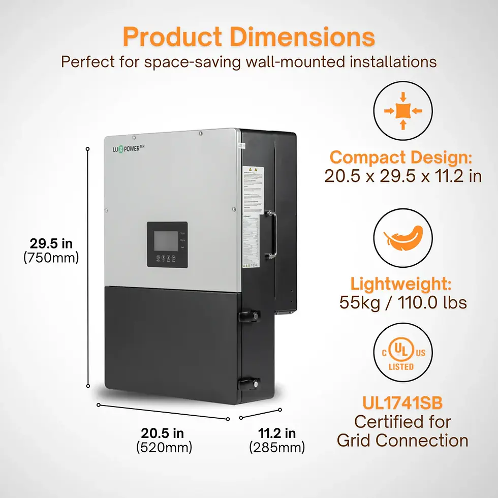 Thumbnail: Luxpower LXP-LB-US 8K/10K Split-Phase Hybrid Inverter