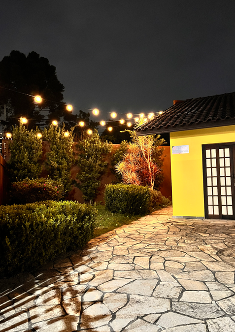 Anoitecer na Casa do Ecossistema Florescer