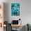 Thumbnail: Ocean Serenity Manatee Canvas Art -2 sizes