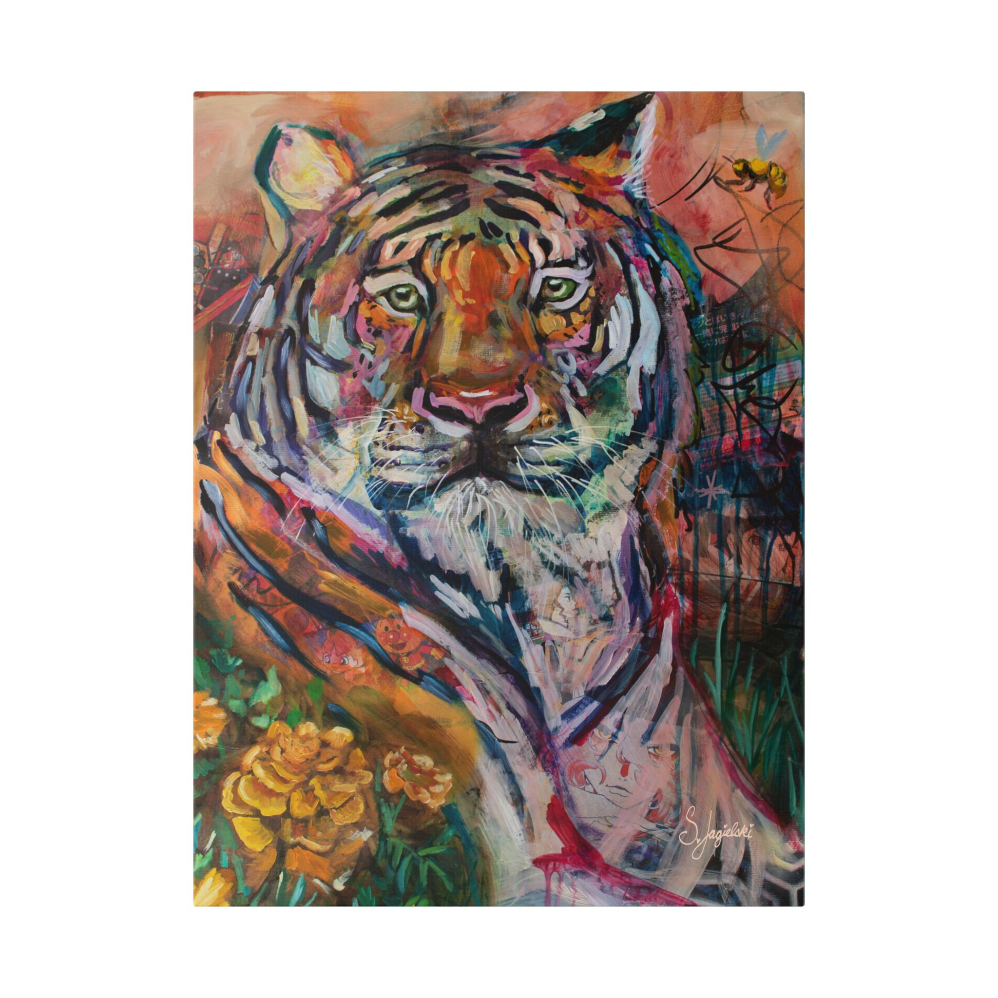 Magnificent Tiger Canvas Print Art - 4 sizes