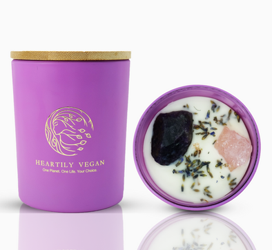 Vegan Soy Candle Lavender and Vanilla Scented
