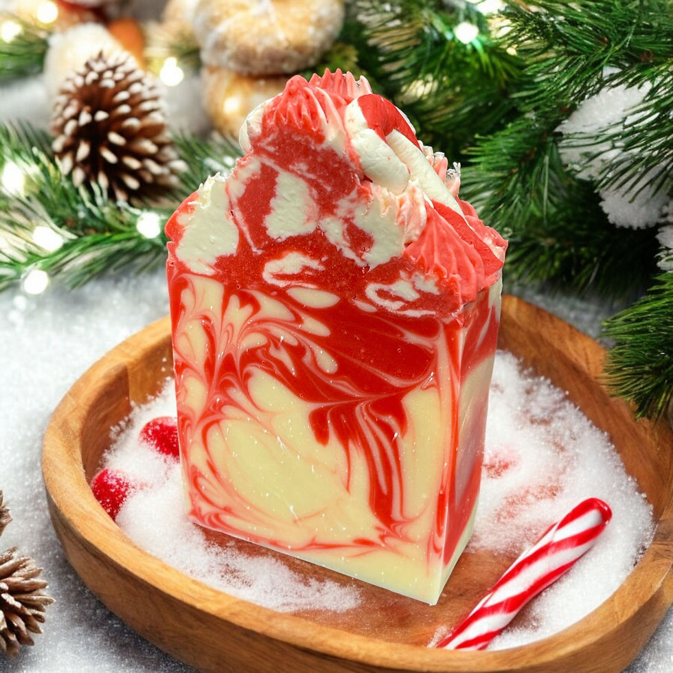 Candy Cane Soap