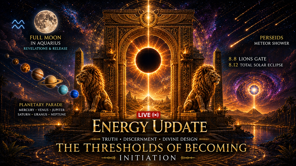 Live Energy Update 8.5.2026: The Lions Gate-Eclipse-Thresholds of Becoming